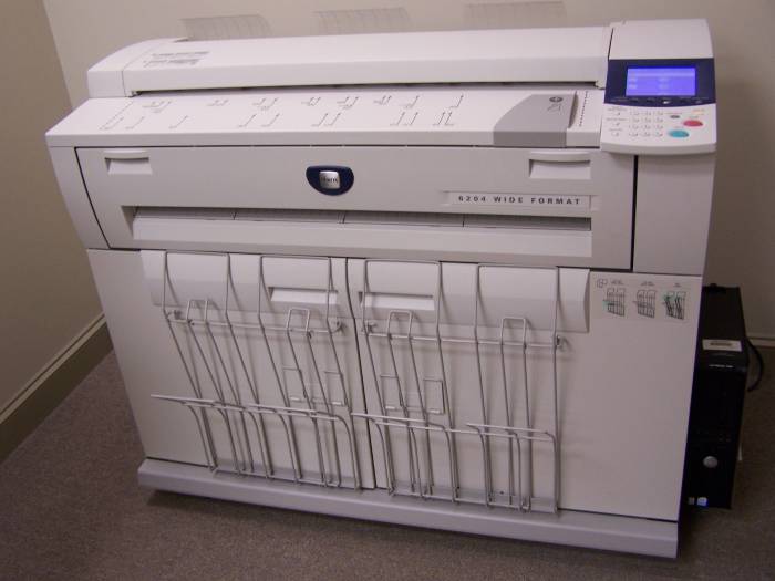 Xerox 6204 wide format scanner-printer